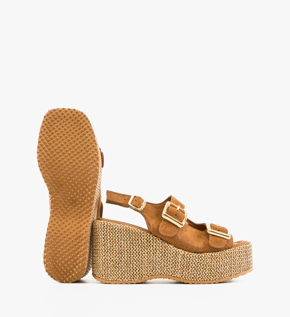 Sandale Dama Boreas Camel - Eleganță și Confort - imagine 3