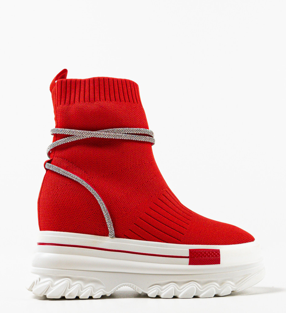 Sneakers Dama Rosii - Confort si Stil Urban - imagine 5