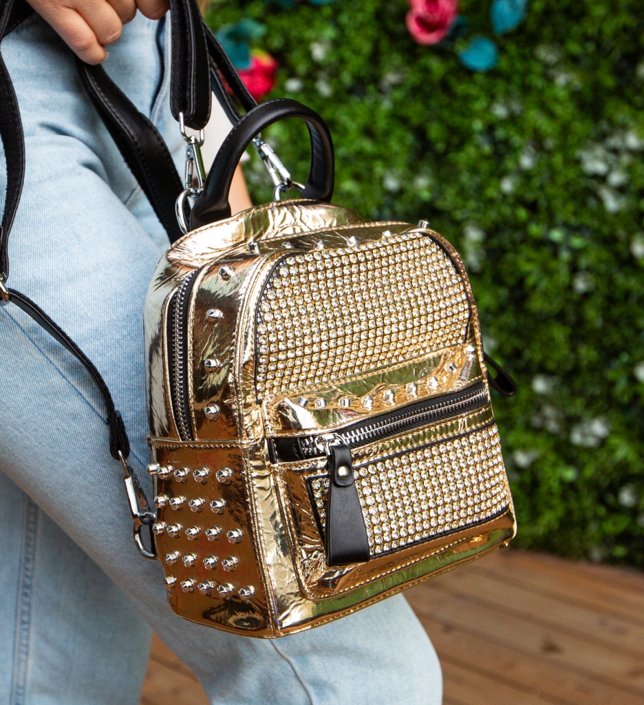 Rucsac Lakreko Auriu Elegant | Stil Modern - imagine 2