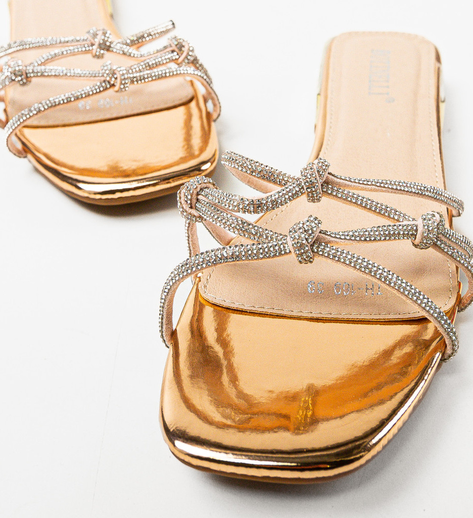 Papuci Dama Dia Aurii | Stil și Eleganță - imagine 5