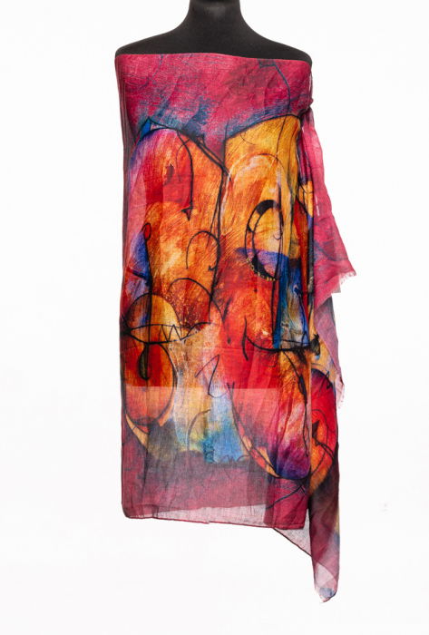 Esarfa Bumbac Abstract | Shopika Design