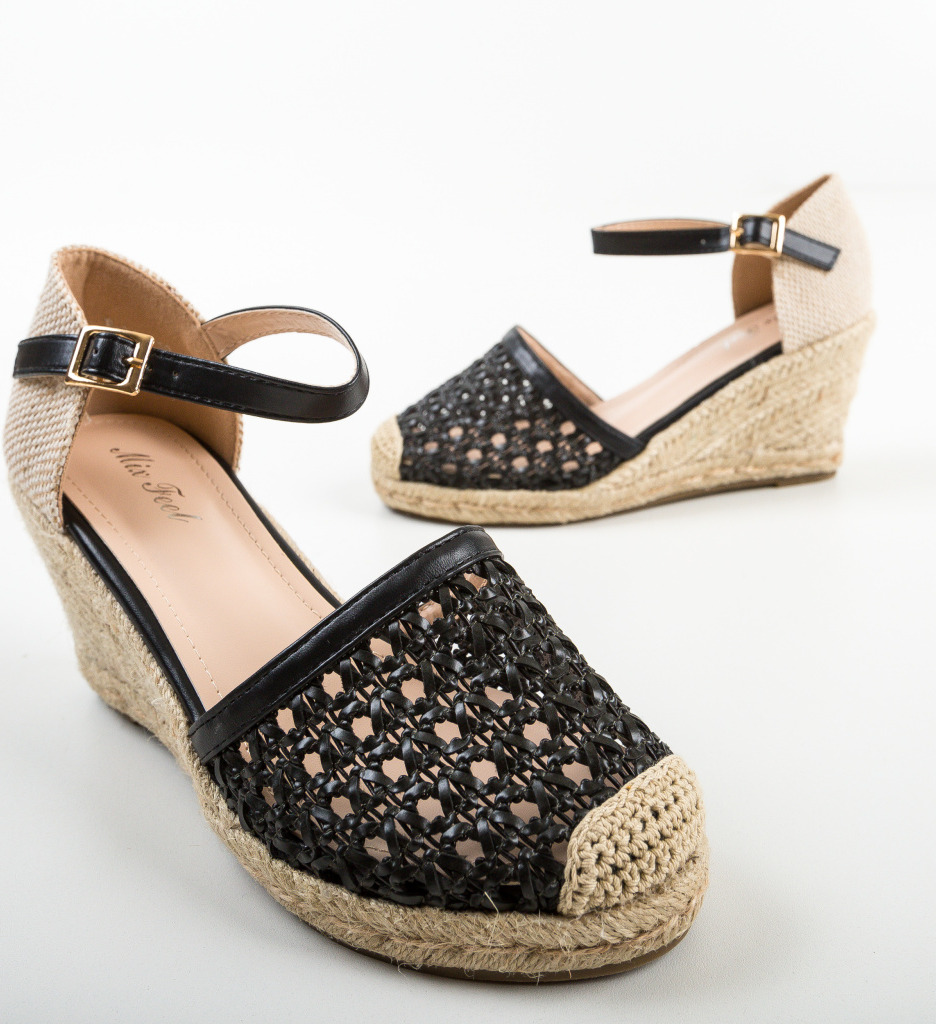 Sandale Platforme Mali Negre - Eleganță și Stil - imagine 5