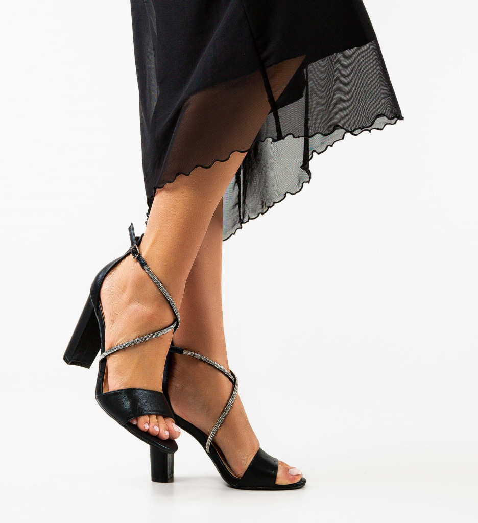 Sandale Yaberson Negre - Eleganță și Confort - imagine 3