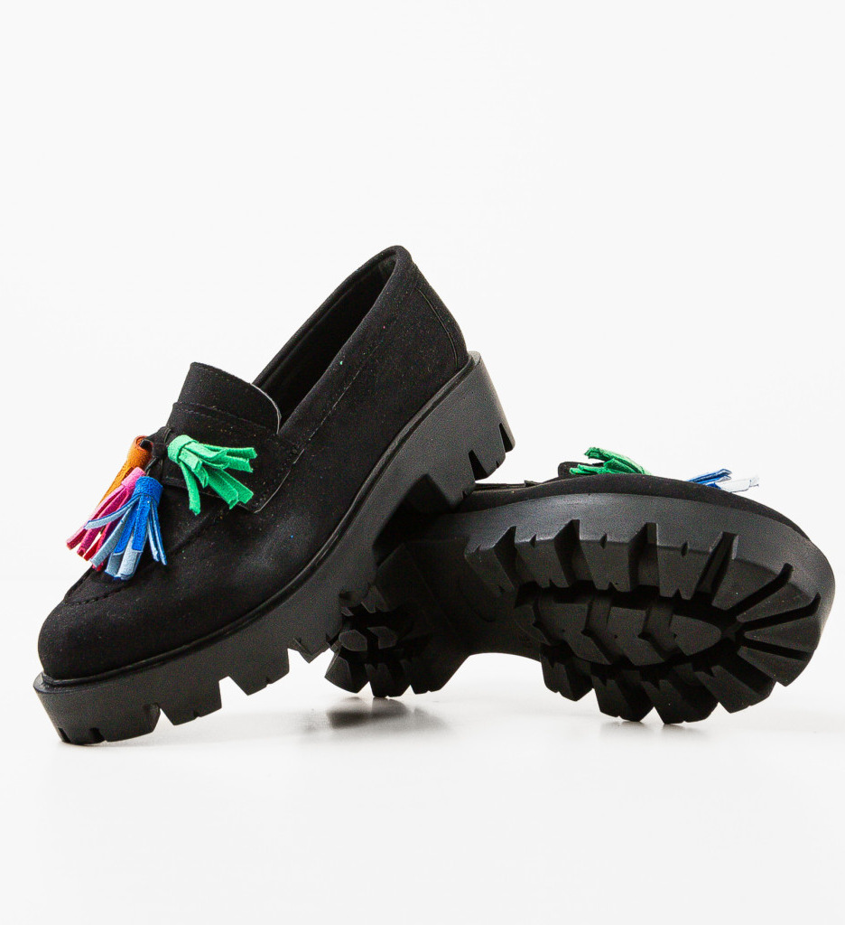 Pantofi Casual Dama Kuciure Negri Confort - imagine 6
