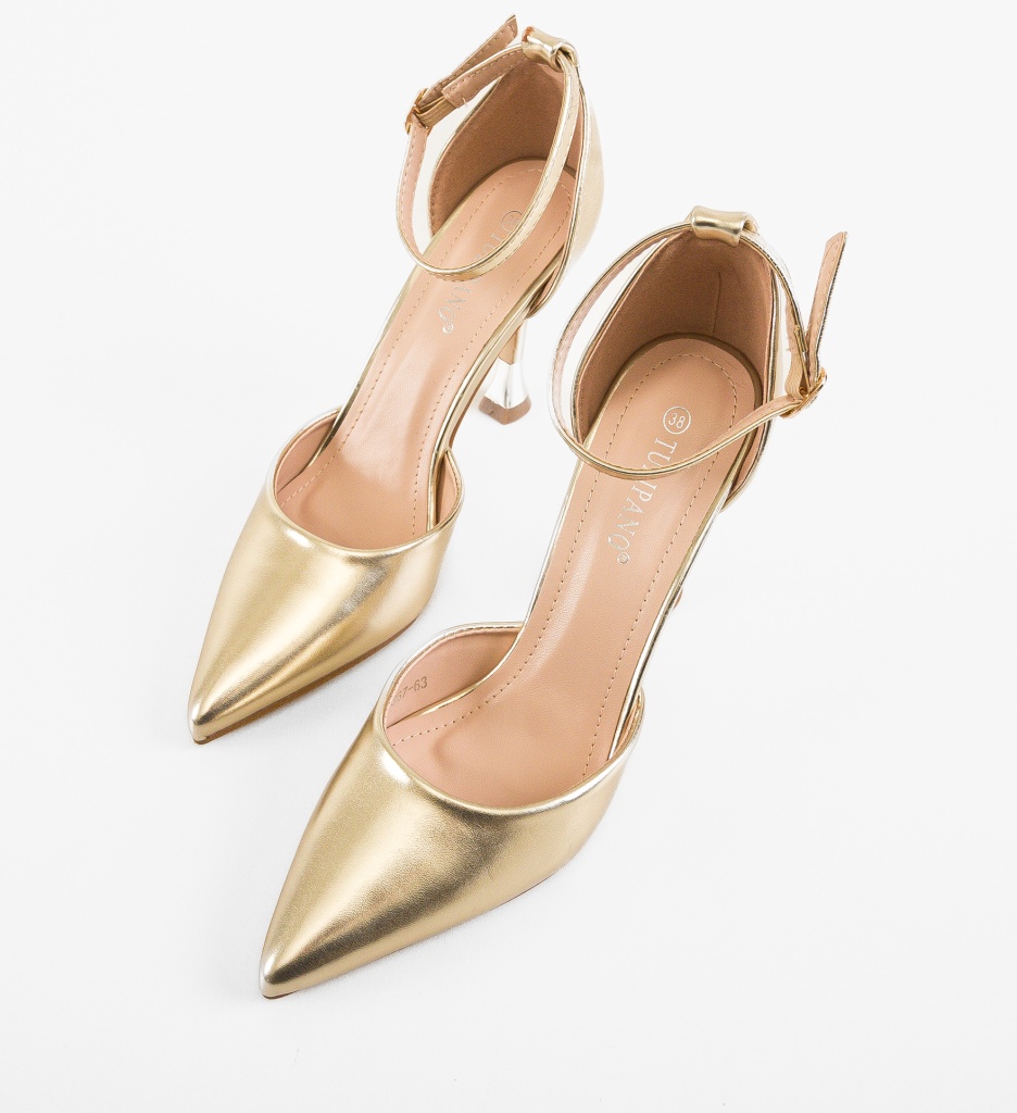 Pantofi Dama Osian Aurii - Eleganță Premium - imagine 4