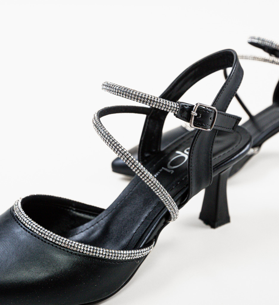 Pantofi cu toc Okeyt Negri - Eleganță și Stil - imagine 8