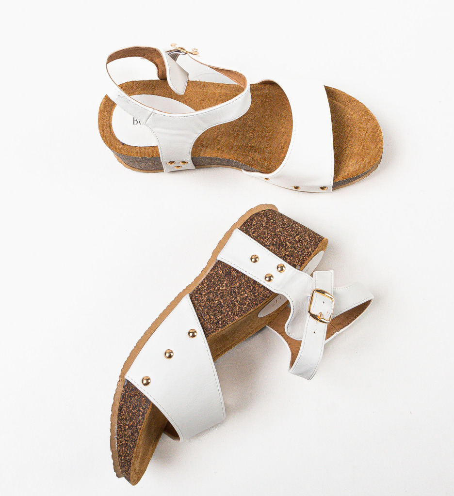 Platforme Dama Macie Albe | Eleganță și Stil - imagine 7