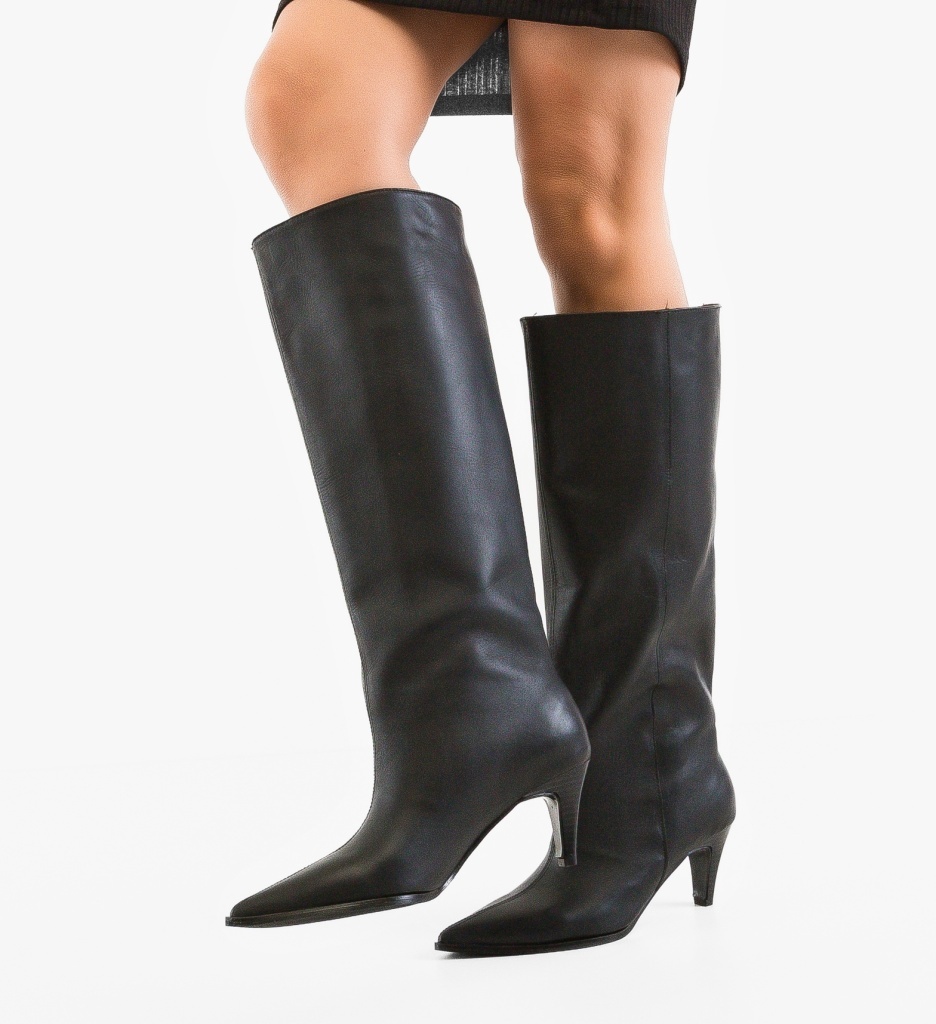 Cizme Dama Kabbe Negre | Eleganta si Stil - imagine 4
