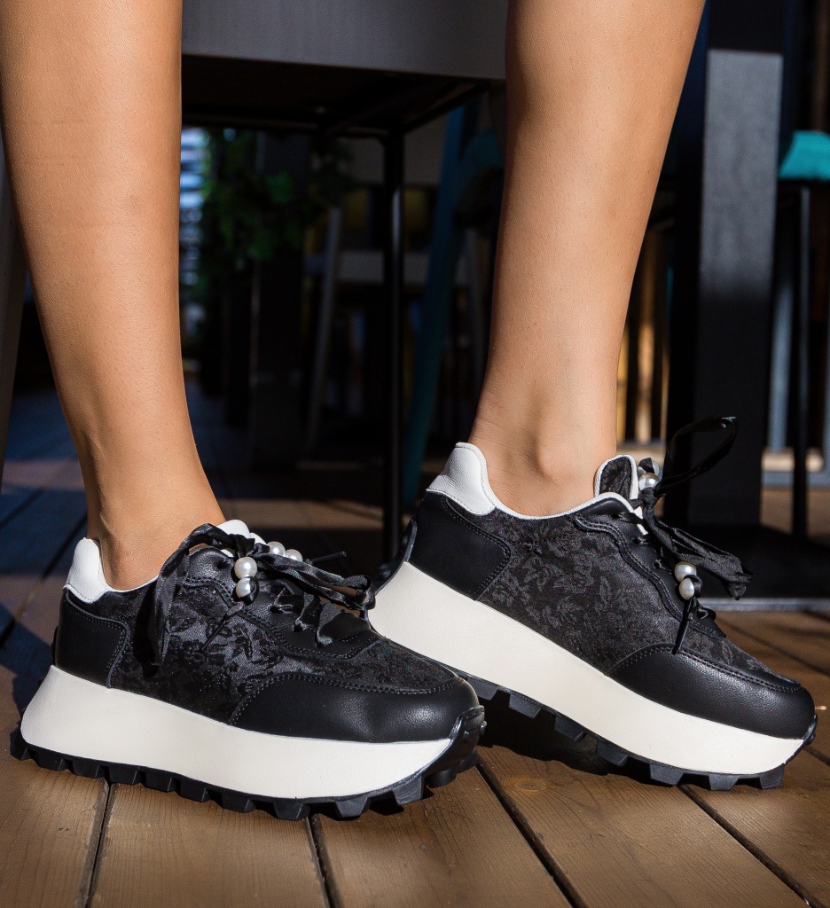 Sneakers Dama Streanyt Negri - Confort și Stil - imagine 2