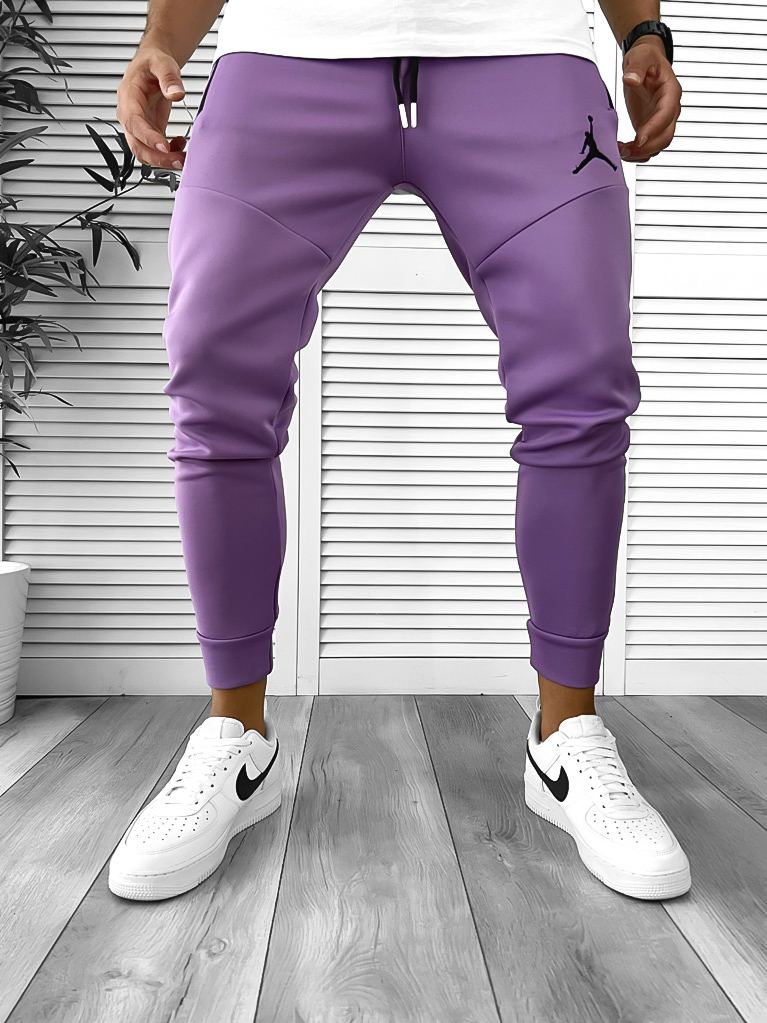 Pantaloni Trening Mov Conici - Stil și Confort