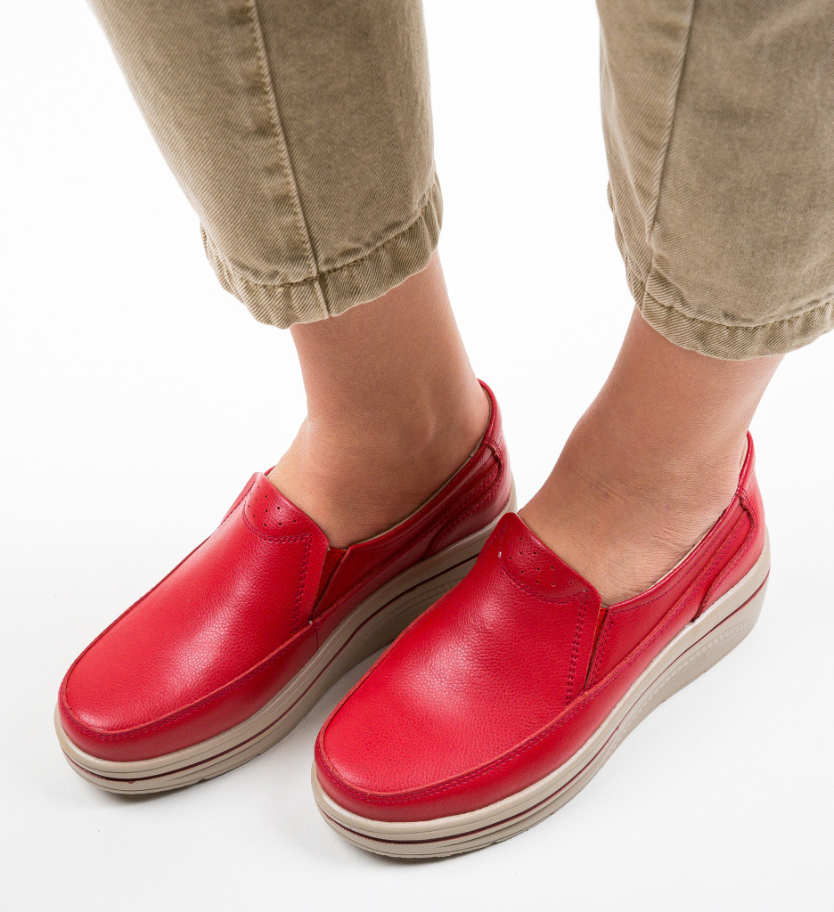 Pantofi Casual Rankin Rosii - Stil și Confort - imagine 3