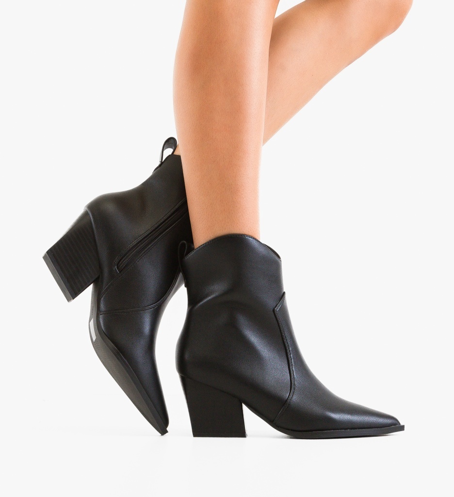Botine Dama Brebly Negre 2 - Eleganță și Stil - imagine 3