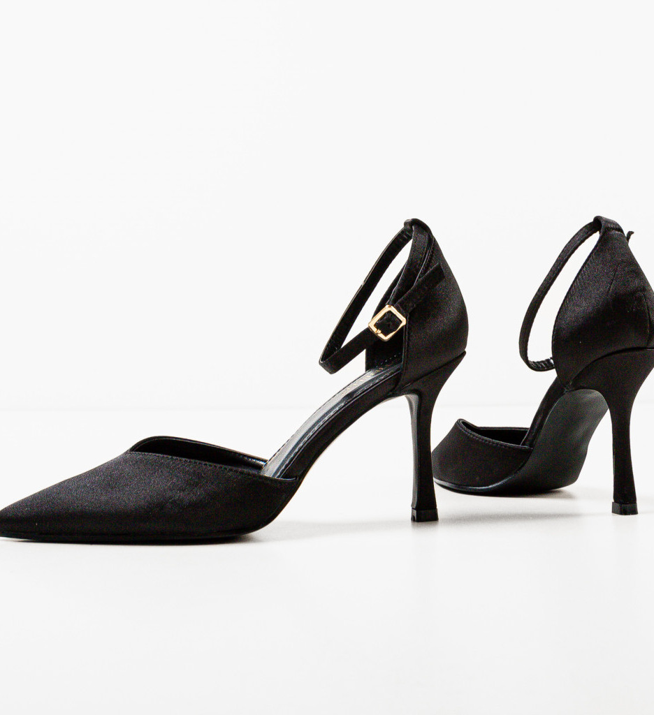 Pantofi cu Toc Negri Eleganți - Stil și Confort - imagine 7