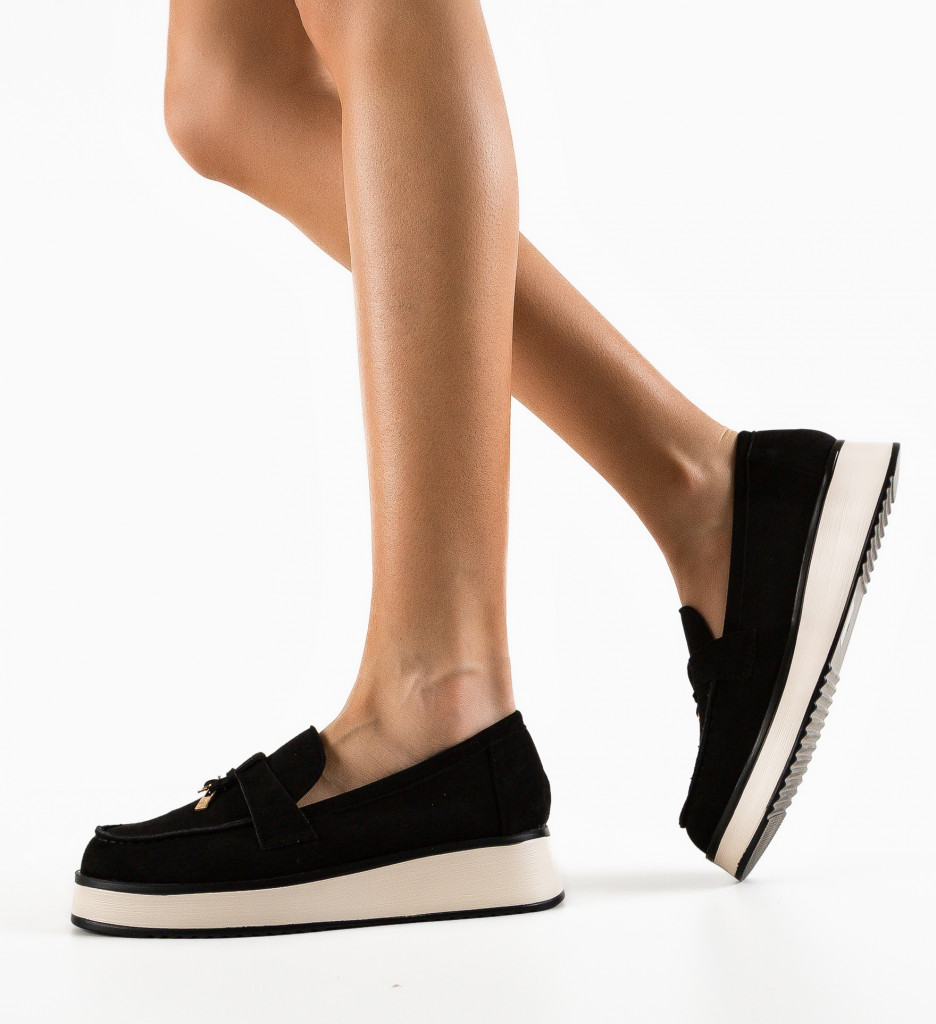 Pantofi Cabrera Negri | Stil Casual, Confort Maxim - imagine 3
