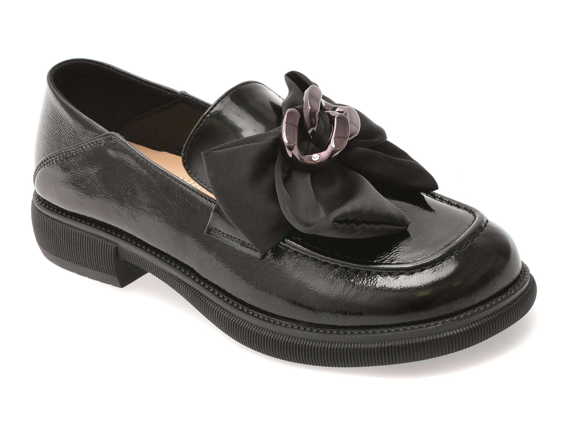 Mocasini GRYXX negri din piele naturală lăcuită - imagine 2