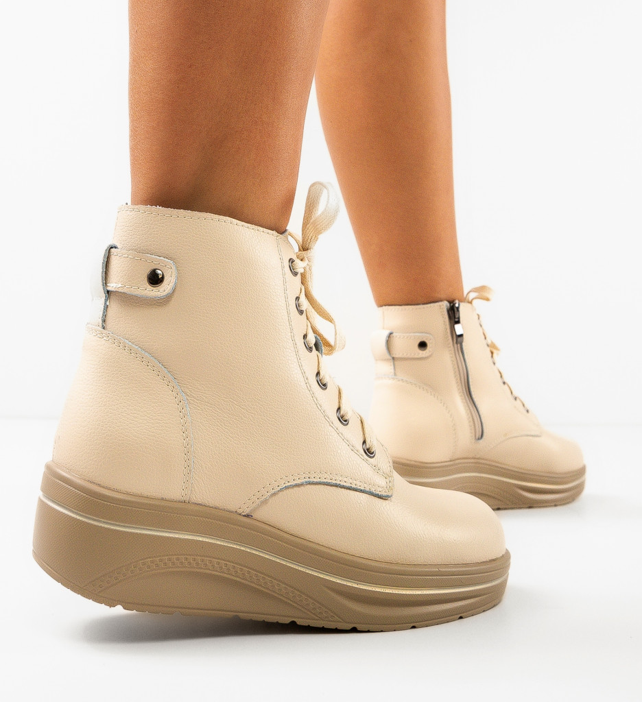 Pantofi Casual Lakiob Bej | Confort Zi de Zi