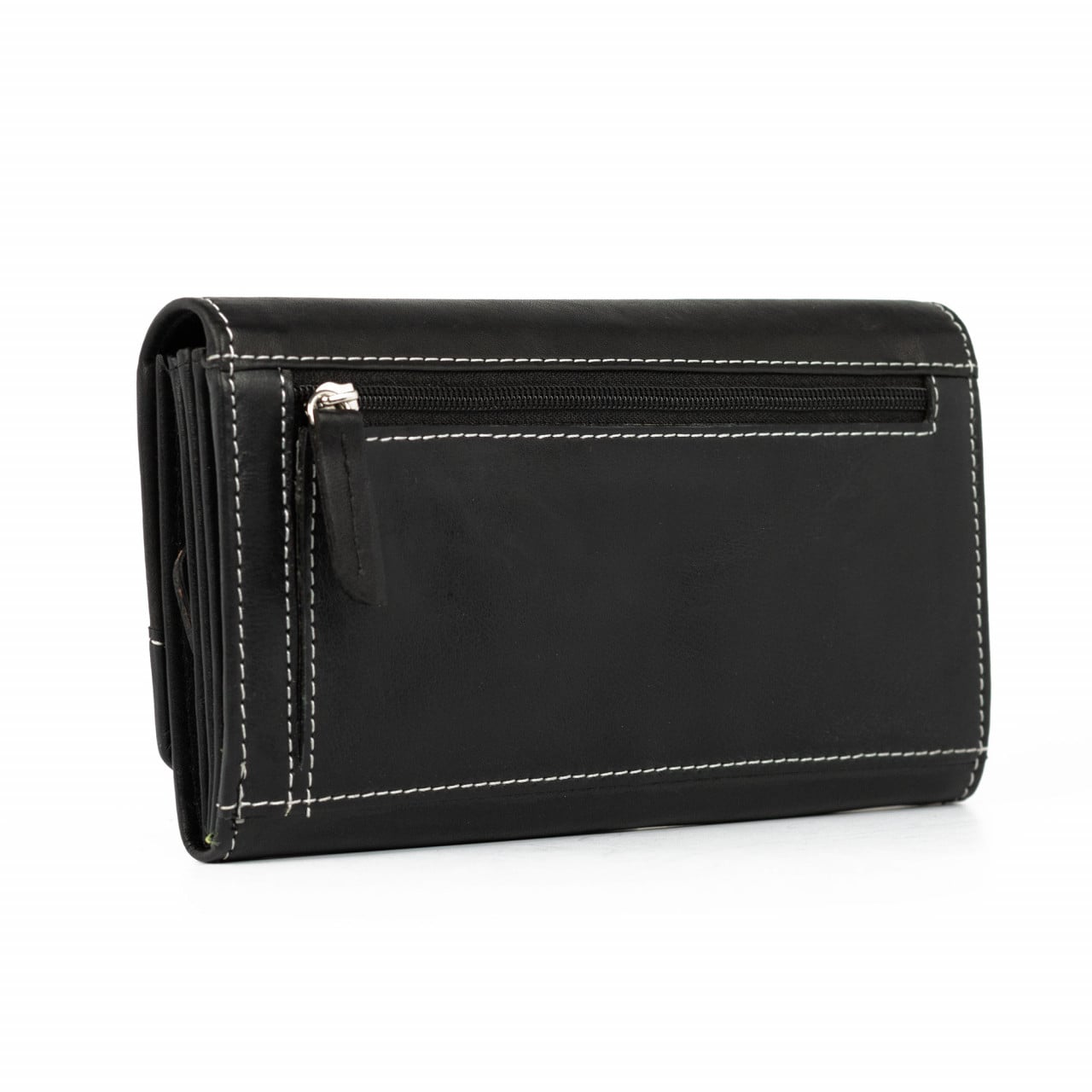 Delis Portofel Dama Piele Naturala Negru - imagine 4