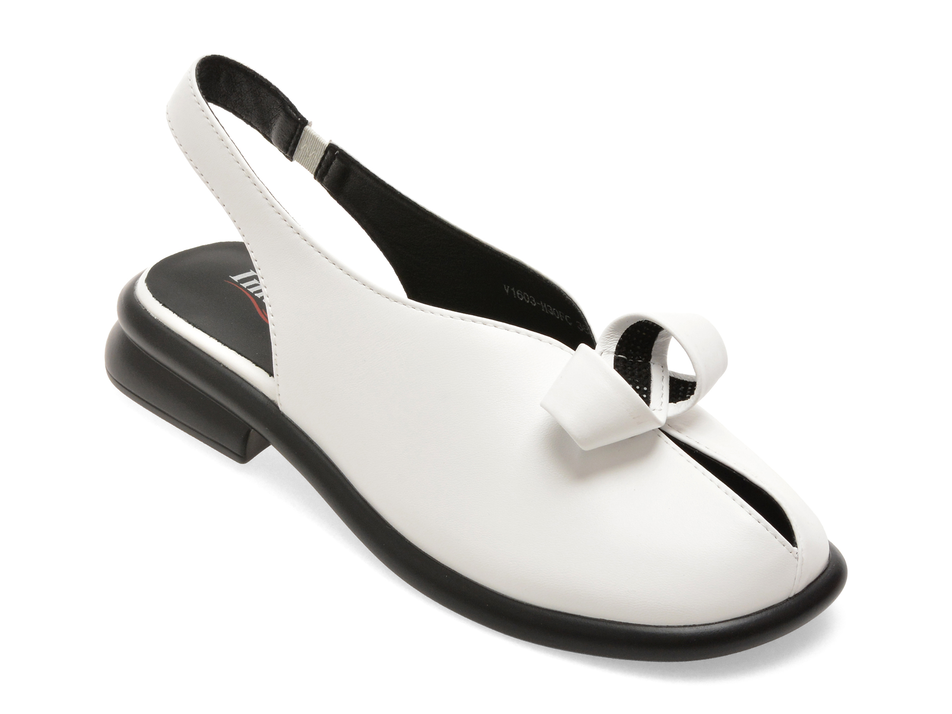 Pantofi IMAGE albi din piele, model 1603H30