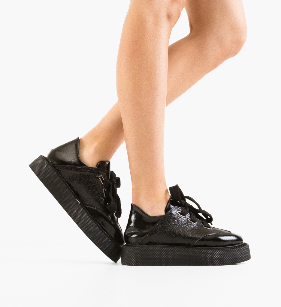 Pantofi Casual Vynn Negri - Confort și Stil Zilnic