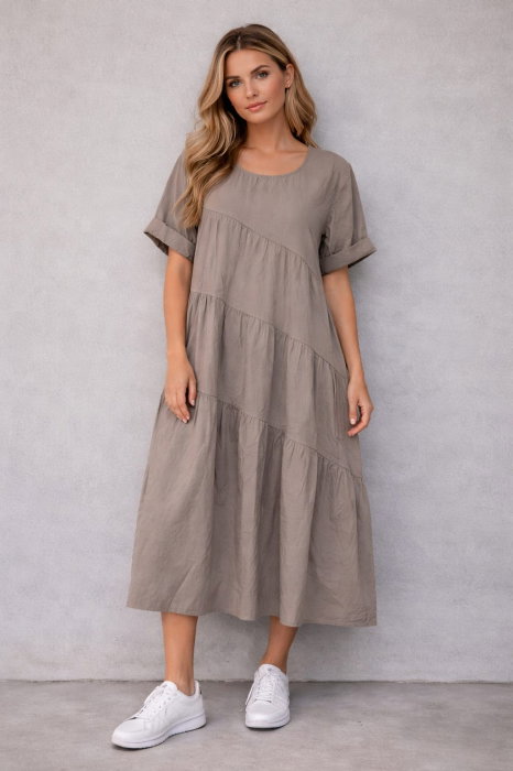 Rochie Midi Poplin Bumbac Stella Milani