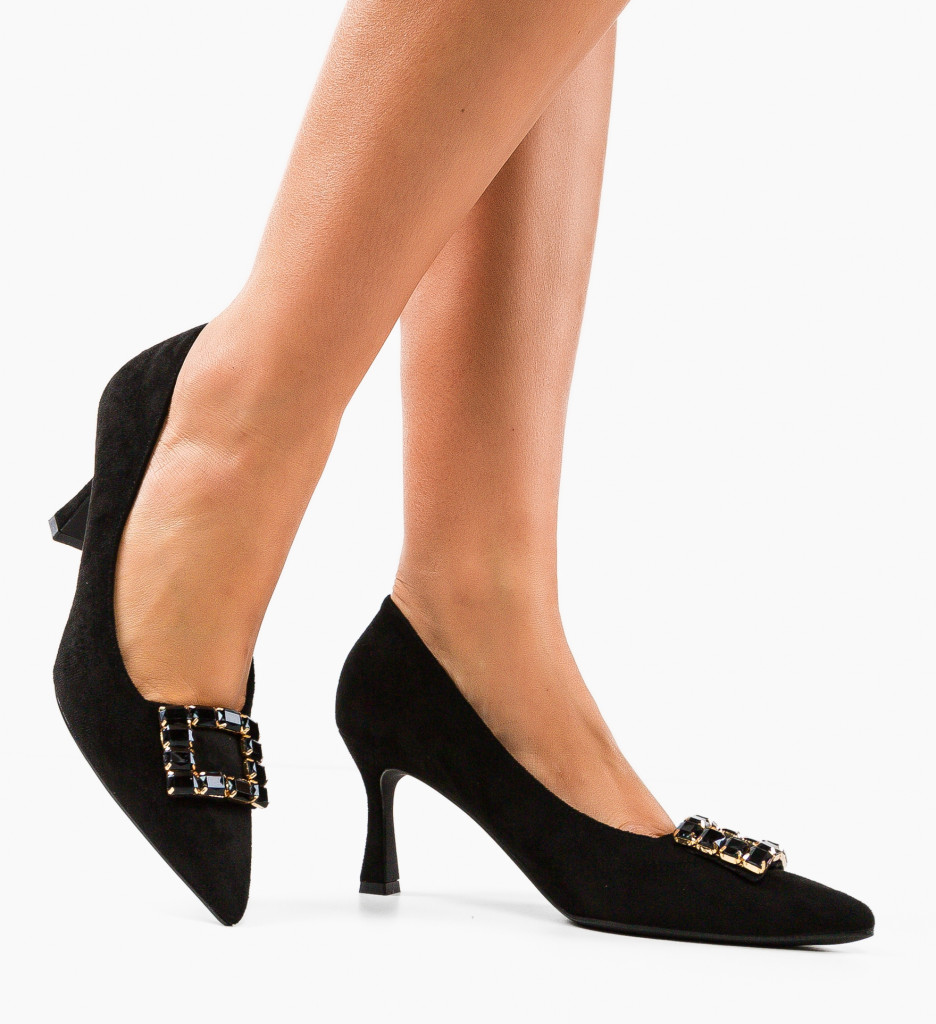 Pantofi Dama Joan Negri cu Toc Eleganți - imagine 2
