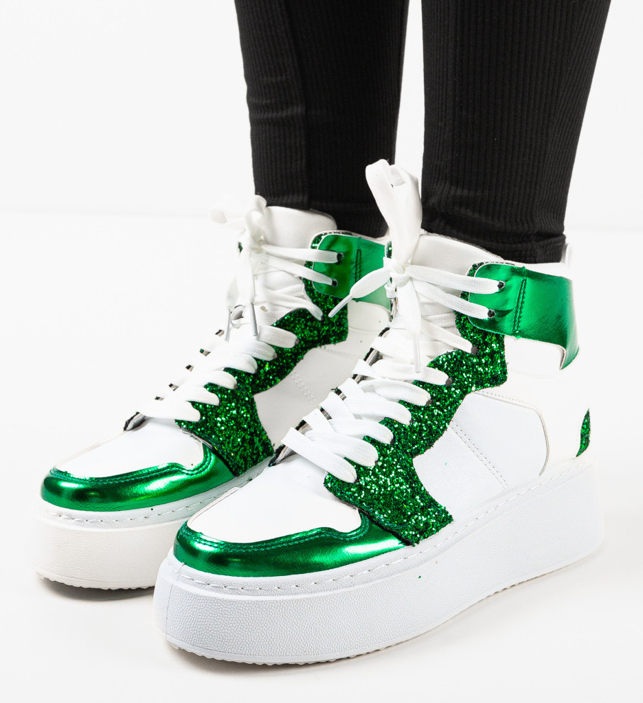 Sneakers Dama Smithy Verzi | Confort Sport