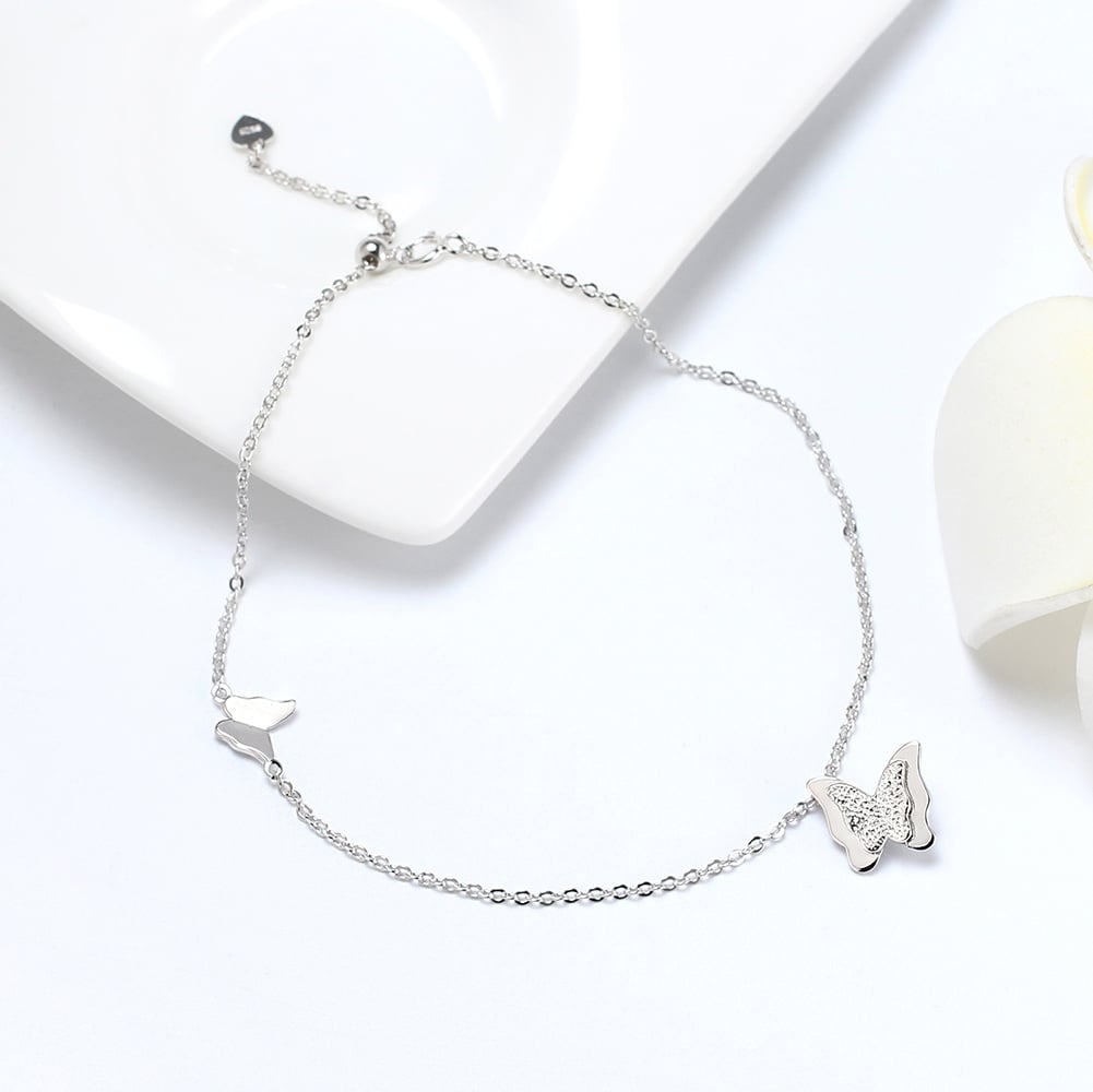 Brățară Gleznă Argint Fluture Delis | Design Elegant - imagine 3