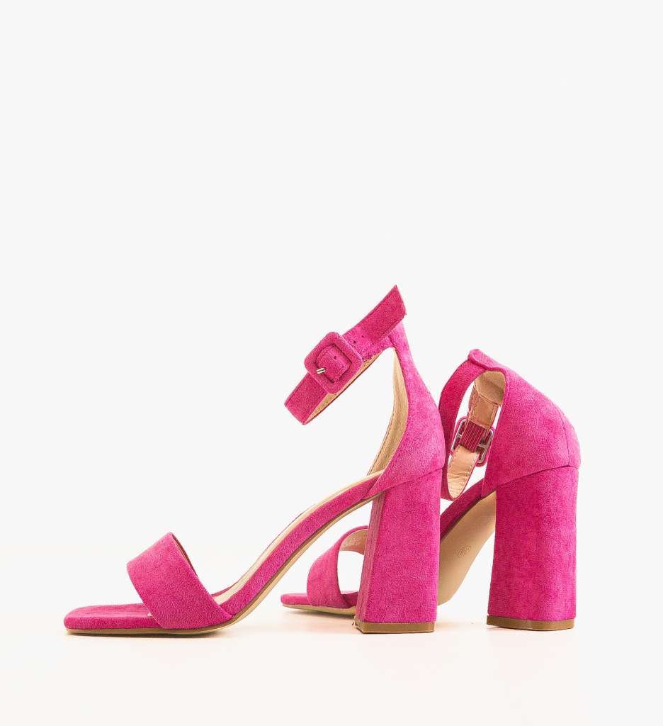 Sandale cu toc Teso Fuchsia - Eleganță și Stil - imagine 5