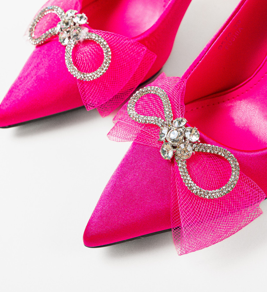 Pantofi cu Toc Caoimhe Fuchsia | Stil Vibrant - imagine 7