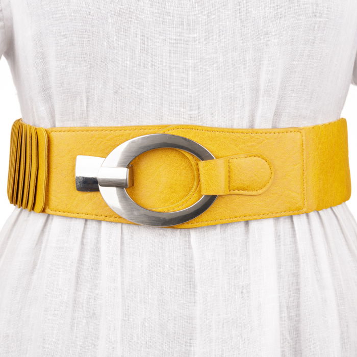 Curea elastică galbenă Shopika | Accesoriu modern