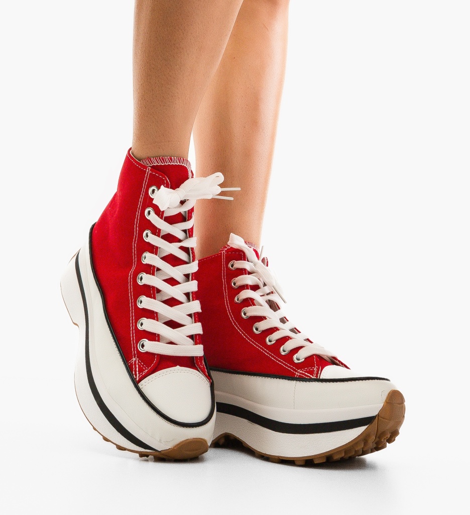 Pantofi Sport Katheri Rosii - Confort si Stil