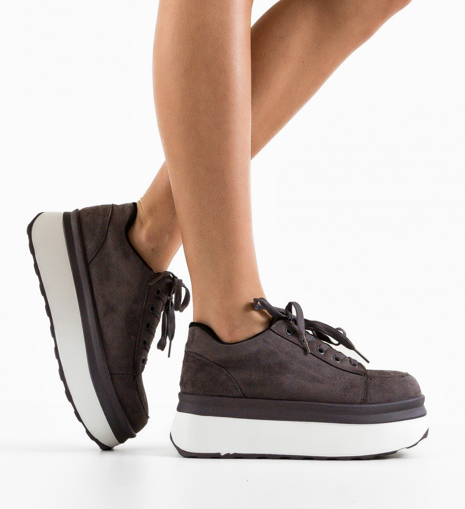 Pantofi Casual Kampus Gri - Confort și Stil Urban