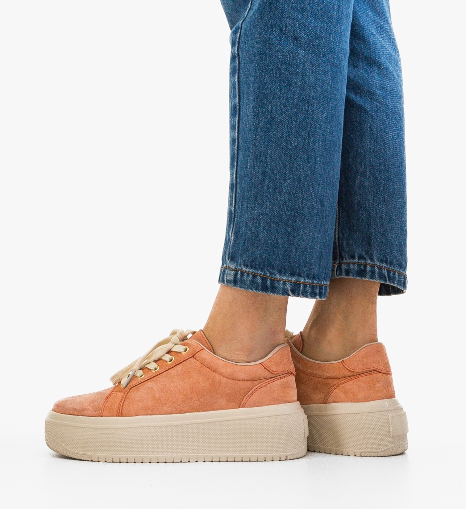 Sneakers Daravo Portocalii - Confort și Stil Sport - imagine 4
