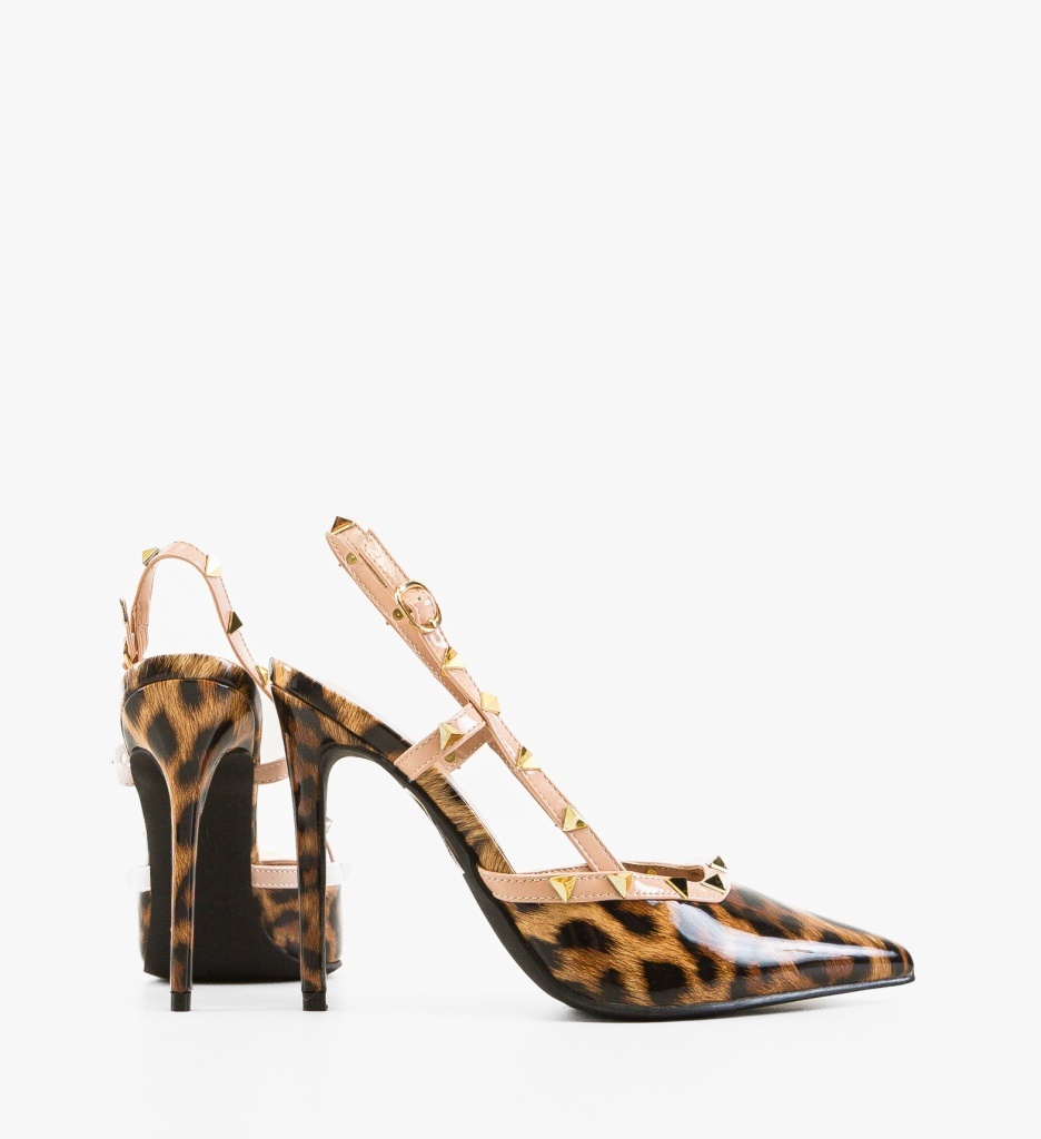 Pantofi Stiletto Tynno Print - Eleganță și Stil - imagine 2