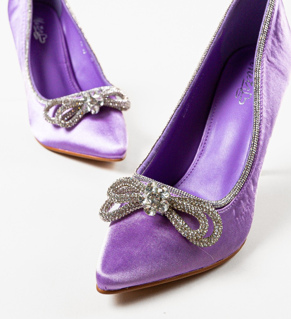 Pantofi cu Toc Reytar Mov - Eleganță și Stil - imagine 6