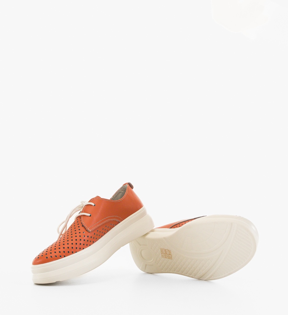 Pantofi Casual Dama Portocalii - Confort și Stil - imagine 4