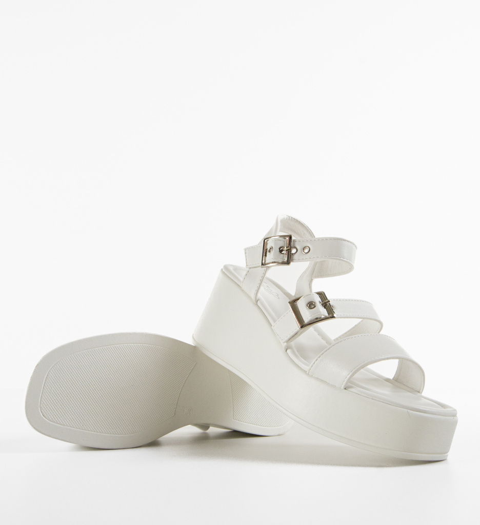 Platforme Dama Yunis Albe | Eleganță și Confort - imagine 5