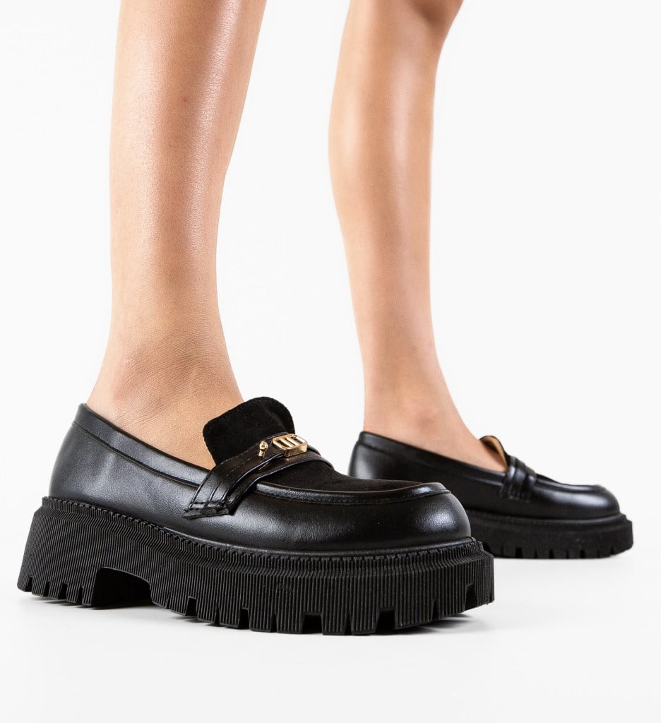 Pantofi Casual Solis Negri - Confort & Stil - imagine 4