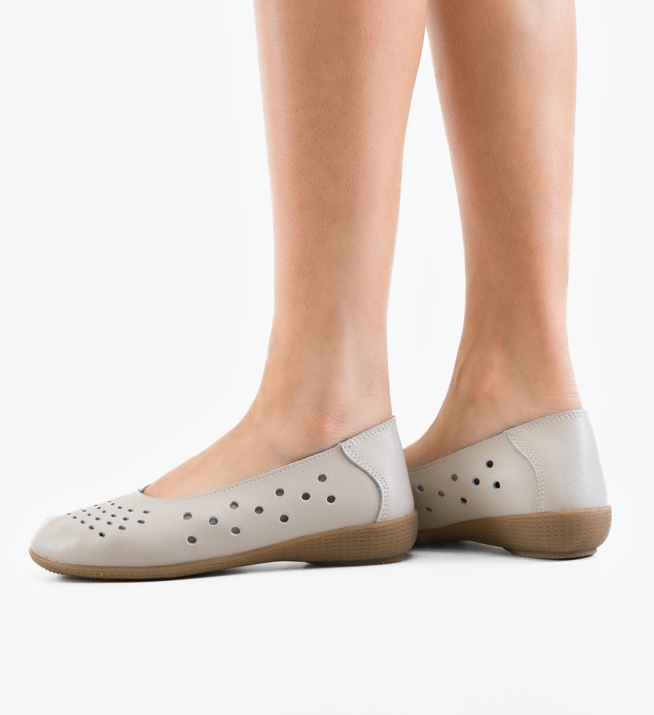 Balerini Dama Fros Gri - Confort Stilat - imagine 3