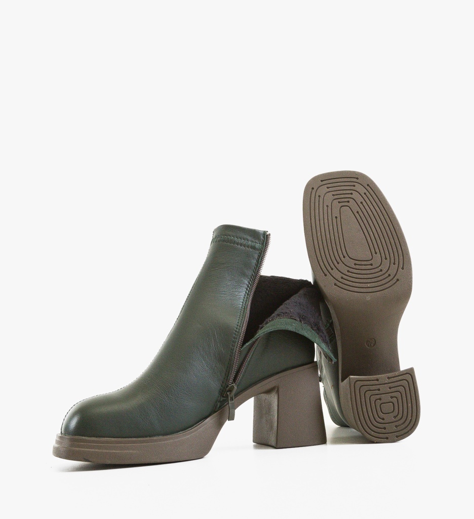 Botine Dama Tafta Verde - Eleganță și Stil - imagine 2