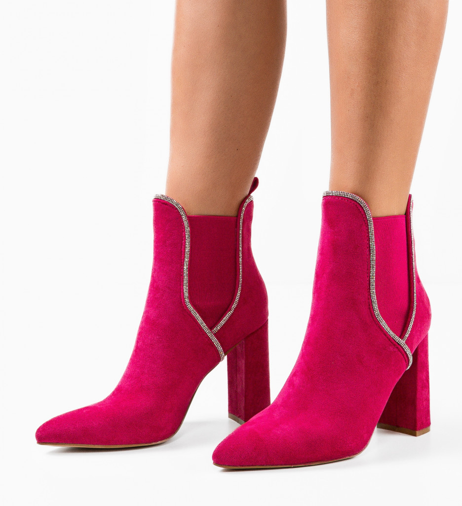Botine Dama Mckay Fuchsia | Stil Unic - imagine 5