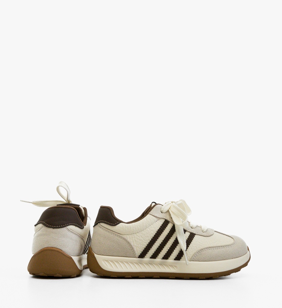 Sneakers Dama Uffy Bej 2 - Confort și Stil - imagine 2