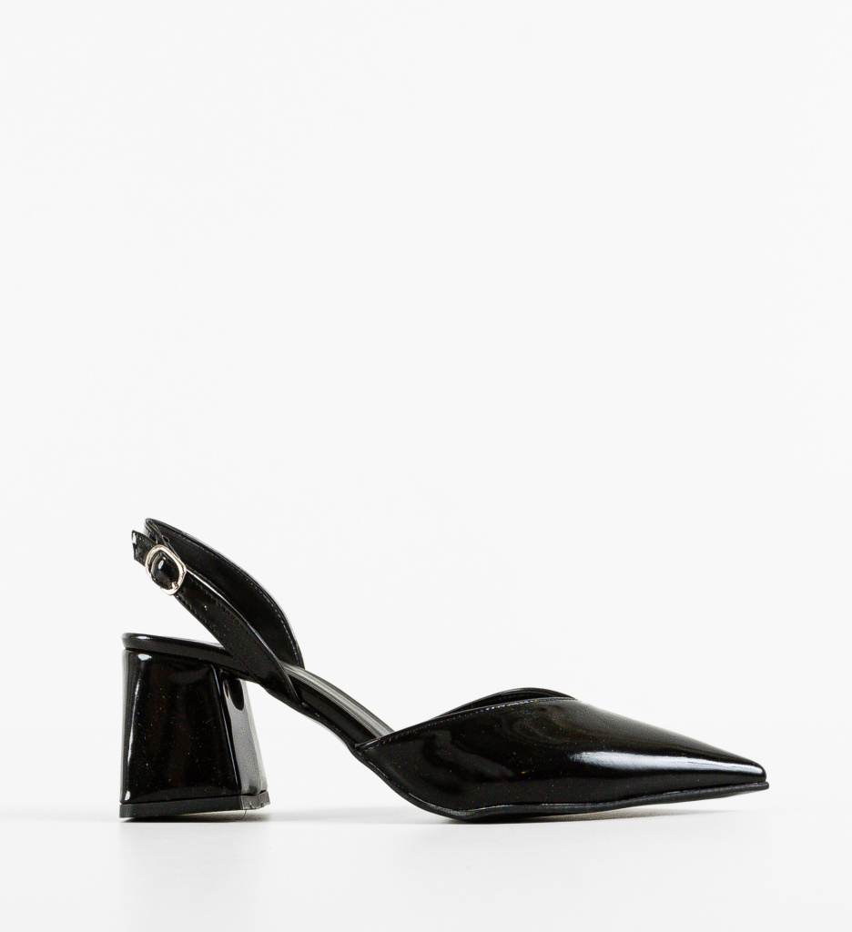 Pantofi cu Toc Hagra Negri | Eleganță - imagine 4