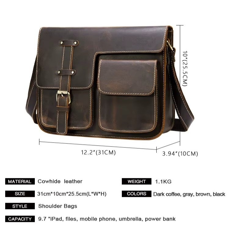 Servieta Barbati Dastan GT3269 Piele Naturala - imagine 4
