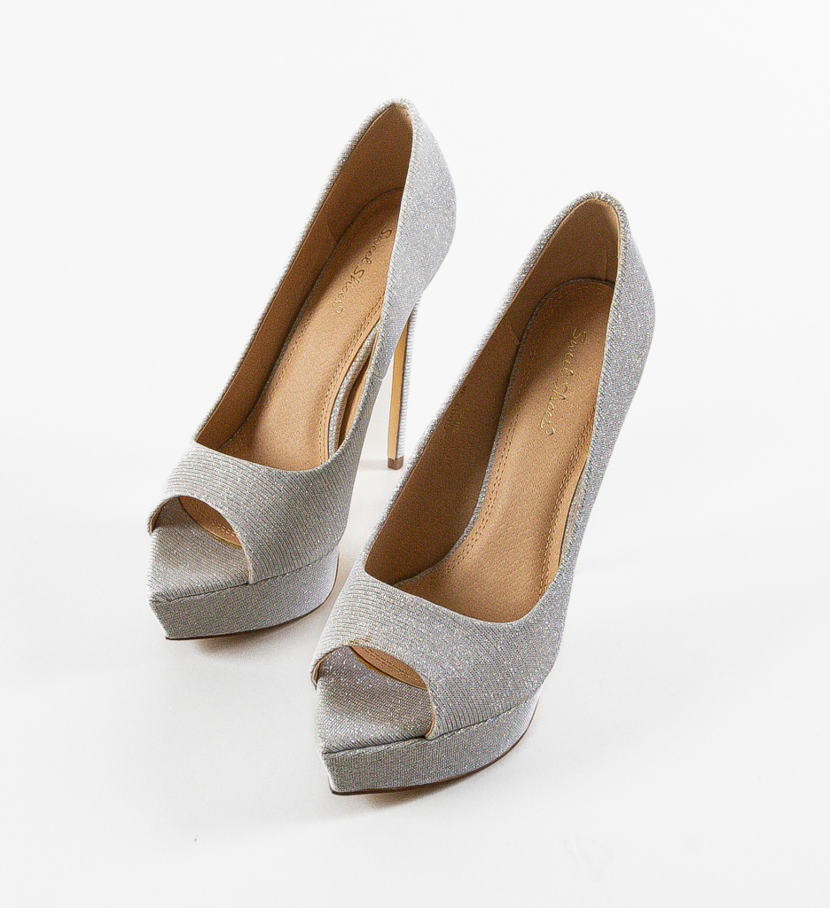 Pantofi cu Toc Argintii Ferguson - Eleganță Asigurată - imagine 6