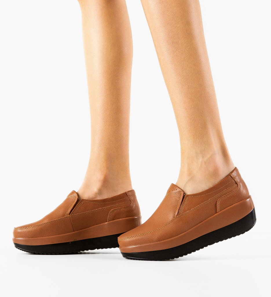 Pantofi Casul Freeman Camel - Eleganță Casual