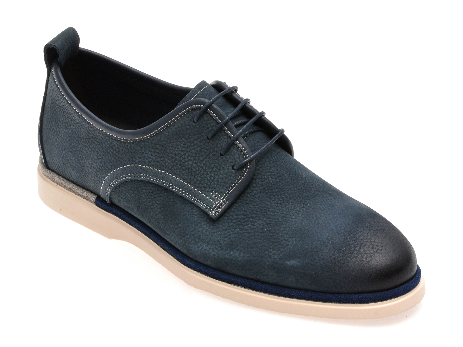 Pantofi Epica Nabuc Albastru - Stil Casual