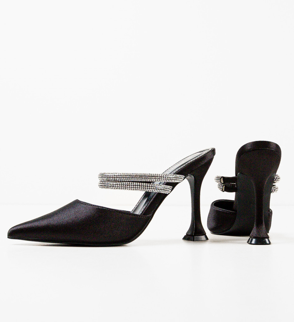 Pantofi cu Toc Manyla Negri - Eleganță Asigurată - imagine 7