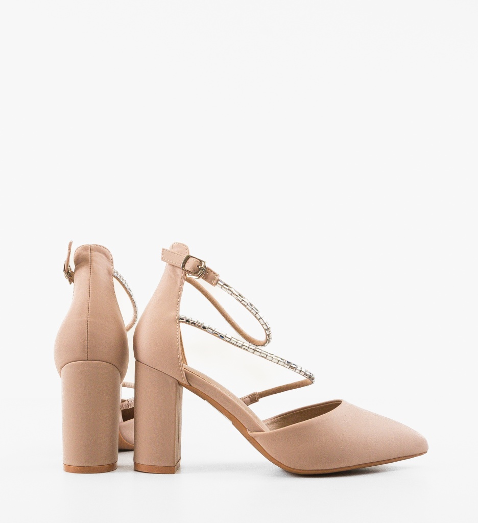Pantofi cu toc Kudia Bej | Eleganță și Stil - imagine 4