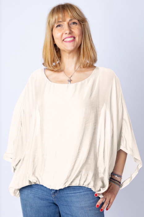 Bluza Ivory Matase si Vascoza | Shopika